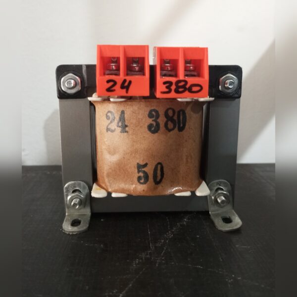TRANSFORMADOR 380 V 24 V 50 W CON BORNERAS ESPAÑOLAS